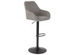 Möbelix , Grau, Schwarz , Metall, Textil , 54x117x53 cm , Esszimmer, Barmöbel, Barhocker