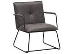 Mid.you , Anthrazit , Metall, Textil , 65x80x68 cm ,