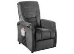 Livetastic , Dunkelgrau , Textil , 77x107x88 cm , Stoffauswahl, Relaxfunktion, Netzbetrieb , Wohnzimmer, Sessel, Fernsehsessel