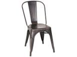 Mid.you , Schwarz, Goldfarben , Metall , 44x84x54 cm , stapelbar ,
