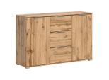 Möbelix , Eiche Wotan , Holzwerkstoff , 2 Fächer , 3 Schublade(n) Schubladen , 135x86x41 cm , Kleinmöbel, Kommoden, Kommoden