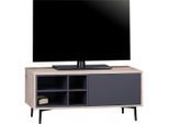 Livetastic , Anthrazit, Naturfarben , Holzwerkstoff , 3 Fächer , 97.5x45x39 cm ,
