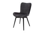 Mid.you , Anthrazit, Schwarz , Textil , Buche , 58x88x67 cm , Stoffauswahl, Gestellauswahl ,