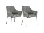 Mid.you , Dunkelgrau , Holz, Metall, Textil , Pappel , Sperrholz , 62x83x62 cm ,