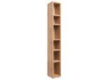 Mid.you , Eichefarben , Holzwerkstoff , 5 Fächer , 25x191x27 cm , Kleinmöbel, Regale, Bücherregale