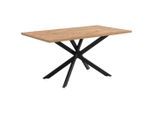Möbelix , Schwarz, Wildeiche , Metall, Holzwerkstoff , 150x75x90 cm , Esszimmer, Esszimmertische, Esstische, Holztische, Esstische Holz