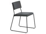 Livetastic , Schwarz , Metall, Textil , Füllung: Schaumstoff , 40x76x52 cm , abwischbar , Esszimmer, Esszimmerstühle, Polsterstühle