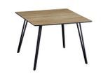 Livetastic , Eichefarben , Metall, Holzwerkstoff , quadratisch , 100x75x100 cm , Esszimmer, Esszimmertische, Esstische, Holztische, Esstische Holz
