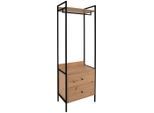 Möbelix , Schwarz , Metall, Holzwerkstoff , 2 Schublade(n) Schubladen , 64x190x40 cm ,