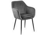Ambia Home , Schwarz, Dunkelgrau , Textil , 57x83x59 cm ,