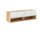 Livetastic , Weiß, Eiche Wotan , Holzwerkstoff , 2 Fächer , 100x31.5x32.5 cm , hängend ,