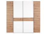 Möbelix , Weiß, Eiche Artisan , Holzwerkstoff , Holzoptik , 10 Fächer , 215x215x62 cm ,