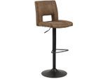 Möbelix , Hellbraun , Metall , 41.5x94-115x52 cm , TÜV-geprüft , Esszimmer, Barmöbel, Barhocker