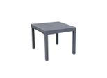 Gardenson , Dunkelgrau , Metall , rechteckig , 90x75x90-180 cm , ausziehbar, gastro- und objekttauglich, wetterbeständig, platzsparend , Gartenmöbel, Gartentische, Gartentische ausziehbar