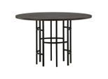 Livetastic , Braun, Schwarz , Holz, Metall , Eiche,Eiche , furniert , rund , 115x74x115 cm ,