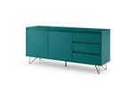 Livetastic , Blau , Holzwerkstoff , 2 Fächer , 3 Schublade(n) Schubladen , 150x70x40 cm , stehend , Kleinmöbel, Kommoden, Sideboards