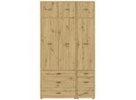 Möbelix , Eiche Artisan , Holzwerkstoff , 6 Schublade(n) Schubladen , 135x239.40x52.1 cm , Beimöbel erhältlich ,
