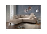 Livetastic , Beige , Textil , Buche , Uni , 242x200 cm , Made in EU , Rücken echt , Wohnzimmer, Sofas & Couches, Schlafsofas, Schlafsofas