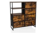 Mid.you , Eichefarben , Holzwerkstoff , 6 Schublade(n) Schubladen , 84x92x30 cm , stehend ,