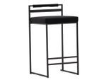 Livetastic , Schwarz , Metall, Textil , Füllung: Schaumstoff , 45x80x41 cm ,