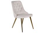 Livetastic , Beige, Messingfarben , Metall, Textil , Füllung: Schaumstoff , 50x88.5x66 cm ,
