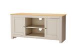 Mid.you , Naturfarben, Eichefarben , Holzwerkstoff , 3 Fächer , 120x58x39 cm , stehend , Wohnzimmer, TV-Möbel, TV- & Lowboards