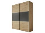 Mid.you , Anthrazit, Eiche Artisan , 8 Fächer , 2 Schublade(n) Schubladen , 225x222x68 cm , Lga, Goldenes M, BQ - Bündnis für Qualität, Made in Germany , in verschiedenen Größen erhältlich, in verschiedenen Holzdekoren erhältlich , Schlafzimmer, Kleiderschränke, Schwebetürenschränke