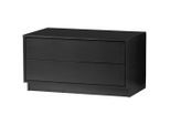 Livetastic , Schwarz , Holz , Kiefer , massiv , 2 Schublade(n) Schubladen , 75x40x40 cm , erweiterbar, in verschiedenen Größen erhältlich , Wohnzimmer, TV-Möbel, TV- & Lowboards