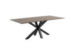 Mid.you , Braun , Metall , rechteckig , 100x75.5x200 cm , Esszimmer, Esszimmertische, Esstische, Holztische, Esstische Holz