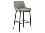 Livetastic , Schwarz, Beige , Metall, Textil , 48x105x57 cm , Esszimmer, Barmöbel, Barhocker