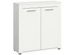 Mid.you , Weiß , Holzwerkstoff , 2 Fächer , 80x88x35 cm , FSC MIX , Kleinmöbel, Kommoden, Highboards