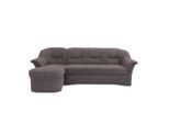 Mid.you , Greige , Textil , Uni , L-Form , 232x146 cm , Made in EU, FSC MIX , Rücken echt, Armteil links, Armteil rechts ,
