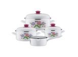 GSW , Weiß , Metall , 16 cm , 1.4 l , ISO 9001 , kratzfest, hitzebeständige Griffe, hitzebeständig, geschmacksneutral, optimale Wärmeverteilung, leichte Reinigung , Kochen & Essen, Töpfe, Kochtopfsets