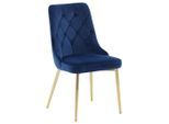 Livetastic , Blau, Goldfarben , Metall, Kunststoff, Textil , 50x88.5x66 cm , abwischbar ,