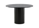 Livetastic , Schwarz , Holzwerkstoff , furniert , rund , 110x75x110 cm ,