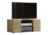 Mid.you , Sonoma Eiche , Glas , 1 Fächer , 95x40x36 cm , Wohnzimmer, TV-Möbel, TV- & Lowboards
