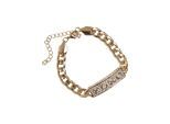 Bettelarmband URBAN CLASSICS "Urban Classics Unisex XOXO Bracelet" Gr. L, gold, Armbänder, Damen, L/XL, Eisen, Bettelarmband