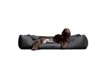 Tierlando MORITZ KOMFORT Hundebett Hundesofa M - XXXL 90 110 130 160 185 cm schwarz/ graphit 1,3 m, 25 cm, 1 m