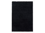 Ayyildiz Hochflorteppich Sydney, Schwarz, Textil, Uni, rechteckig, 140x200 cm, Oeko-Tex® Standard 100, für Fußbodenheizung geeignet, schmutzabweisend, Hausstauballergiker lichtunempfindlich, antistatisch, pflegeleicht, strapazierfähig, leicht zusammenrollbar, Teppiche & Böden, Teppiche, Hochflorteppiche & Shaggys