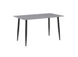 P & B Esstisch, Grau, Metall, Keramik, Marmoroptik, rechteckig, Rundrohr, 80x76x140 cm, Esszimmer, Tische, Esstische, Esstische Keramik