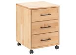 Livetastic Rollcontainer, Kernbuche, Holz, Kernbuche, massiv, 3 Schublade(n) Schubladen, 40x56.7x42 cm, Arbeitszimmer, Container, Rollcontainer