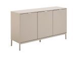 Mid.you Sideboard Rhodes, Kaschmir, Metall, Holzwerkstoff, 3 Fächer, 140x80x40 cm, Bsci, Wohnzimmer, Kommoden & Sideboards, Sideboards