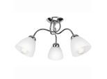 Möbelix , Chromfarben , Metall, Glas , rund , 50x31x50 cm , Made in Europe, Europäischer Sicherheitsstandard ,