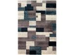 Möbelix , Grau, Petrol , Textil , rechteckig , 65x130 cm , in verschiedenen Größen erhältlich , Teppiche & Böden, Teppiche, Webteppiche