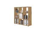 Mid.you , Eiche Artisan , Holzwerkstoff , 6 Fächer , 106.5x108.5x33 cm , Made in Germany , erweiterbar, stehend, in verschiedenen Größen erhältlich , Büromöbel, Aktenschränke & Aktenregale, Aktenregale