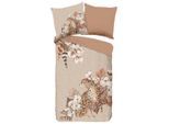 Möbelix , Braun, Taupe, Beige , Textil , Floral , 135x200 cm , atmungsaktiv, angenehm wärmend , Heimtextilien, Schlaftextilien, Bettwäsche, Baumwoll Bettwäsche