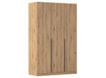 Rauch Möbel , Eiche Artisan , Holzwerkstoff , 4 Fächer , 136x229x54 cm , BQ - Bündnis für Qualität, Made in Germany, Blauer Engel, Goldenes M , in verschiedenen Größen erhältlich ,