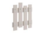 Livetastic , Sandfarben , Holzwerkstoff , 64x81x4 cm , Hutablage, Kleiderstange ,