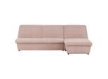 Looks by W.Joop , Rosa , Textil , Uni , Ottomane rechts, L-Form , 274x168 cm , Made in EU, FSC MIX , Stoffauswahl, Rücken echt , Wohnzimmer, Sofas & Couches, Wohnlandschaften, Ecksofas