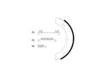 TEXTAR Bremsbackensatz, Feststellbremse 91066800 für Audi Mercedes